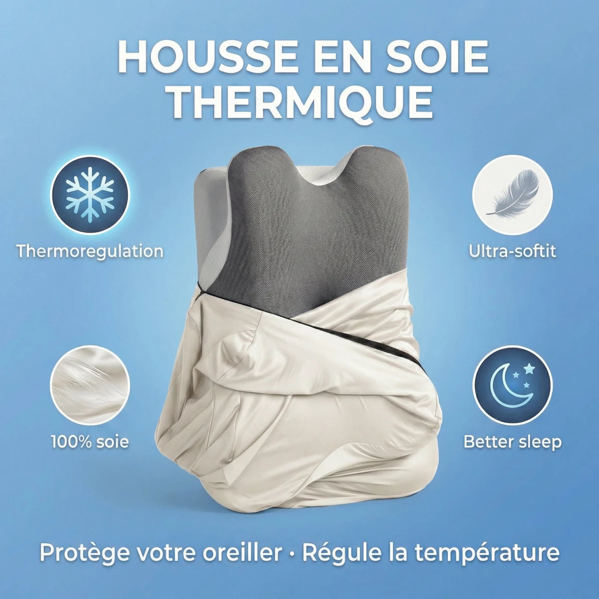 Housse de Sommeil en Soie Thermique - Cervi - Zen™