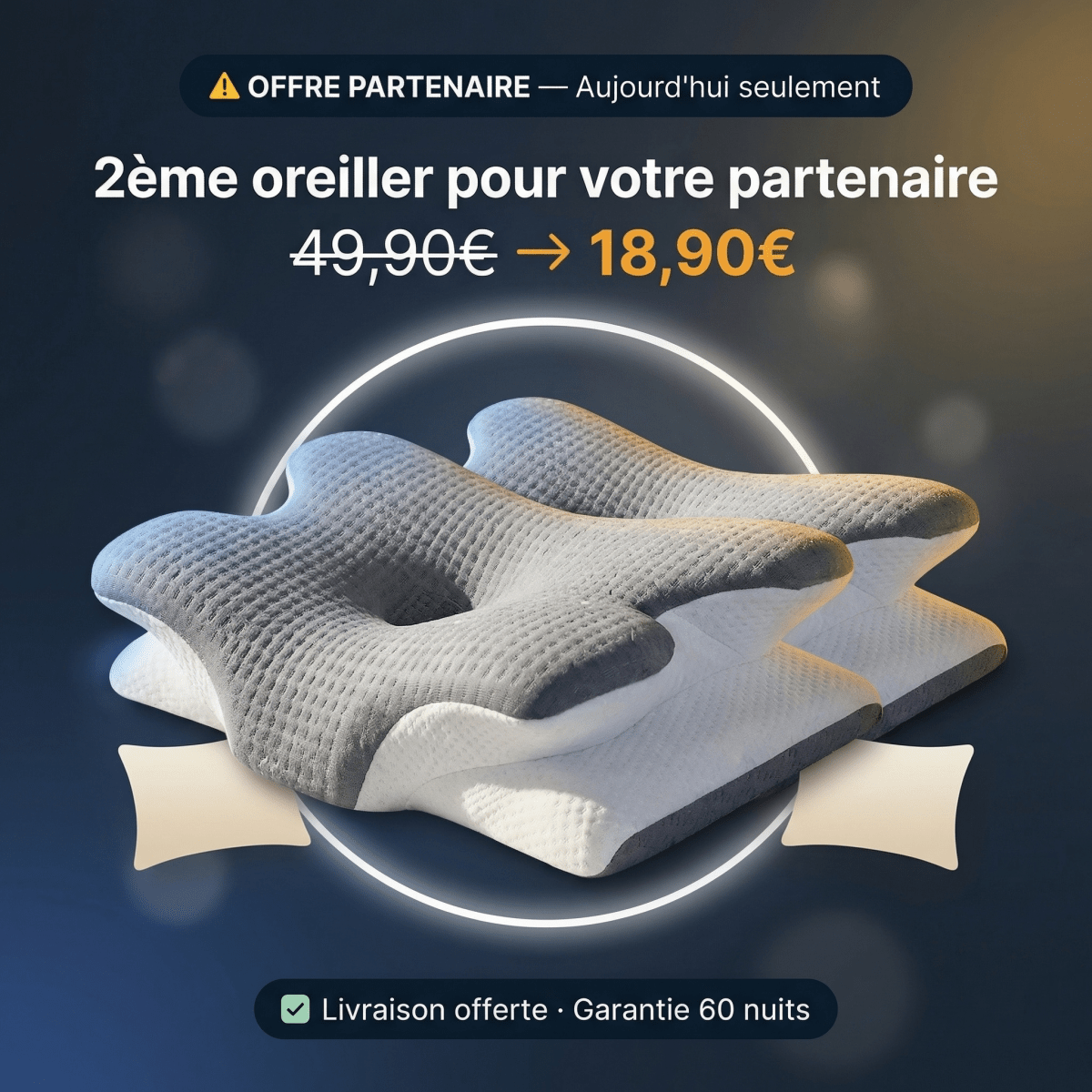 Oreiller Ergonomique Cervi - Zen™ - Cervi - Zen™
