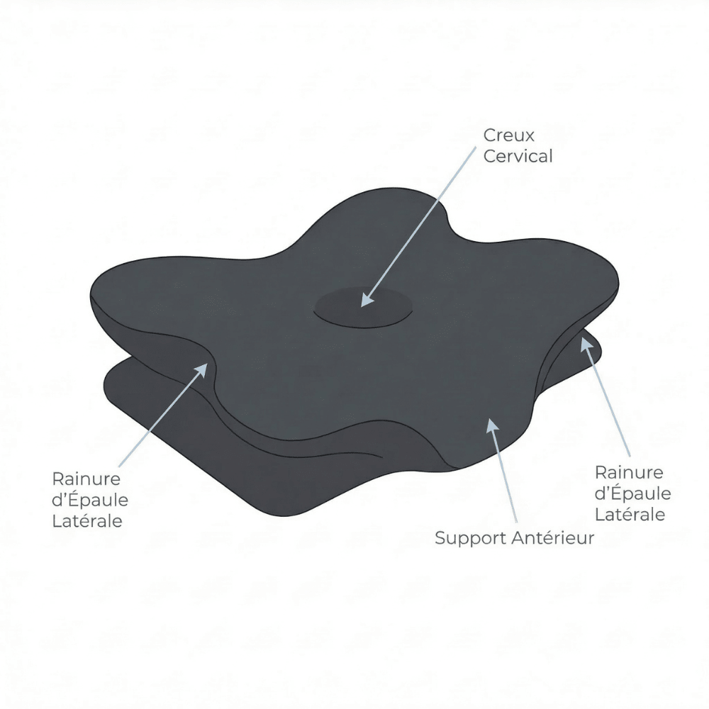 Oreiller Ergonomique Cervi - Zen™ - Cervi - Zen™