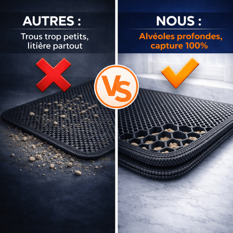 Tapis Piège - Litière™ "CleanPaw" - ttoutoupad