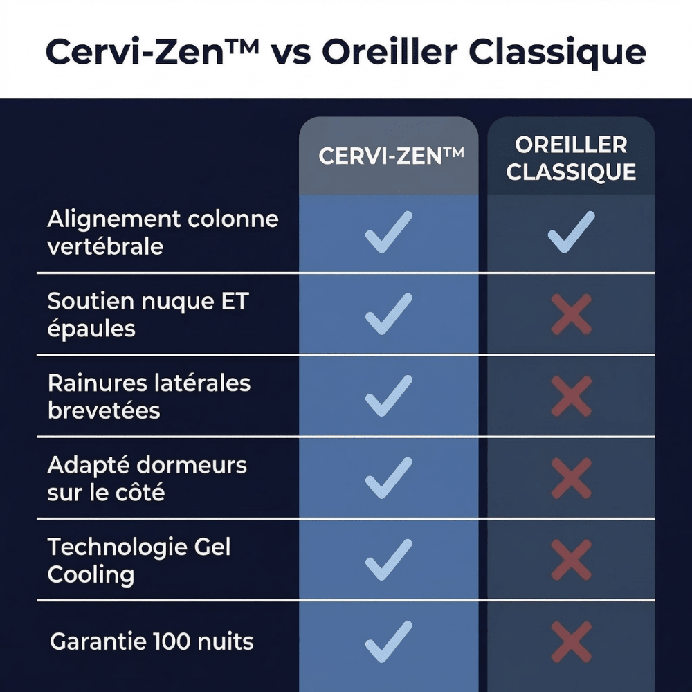 Oreiller Ergonomique Cervi - Zen™ - Cervi - Zen™