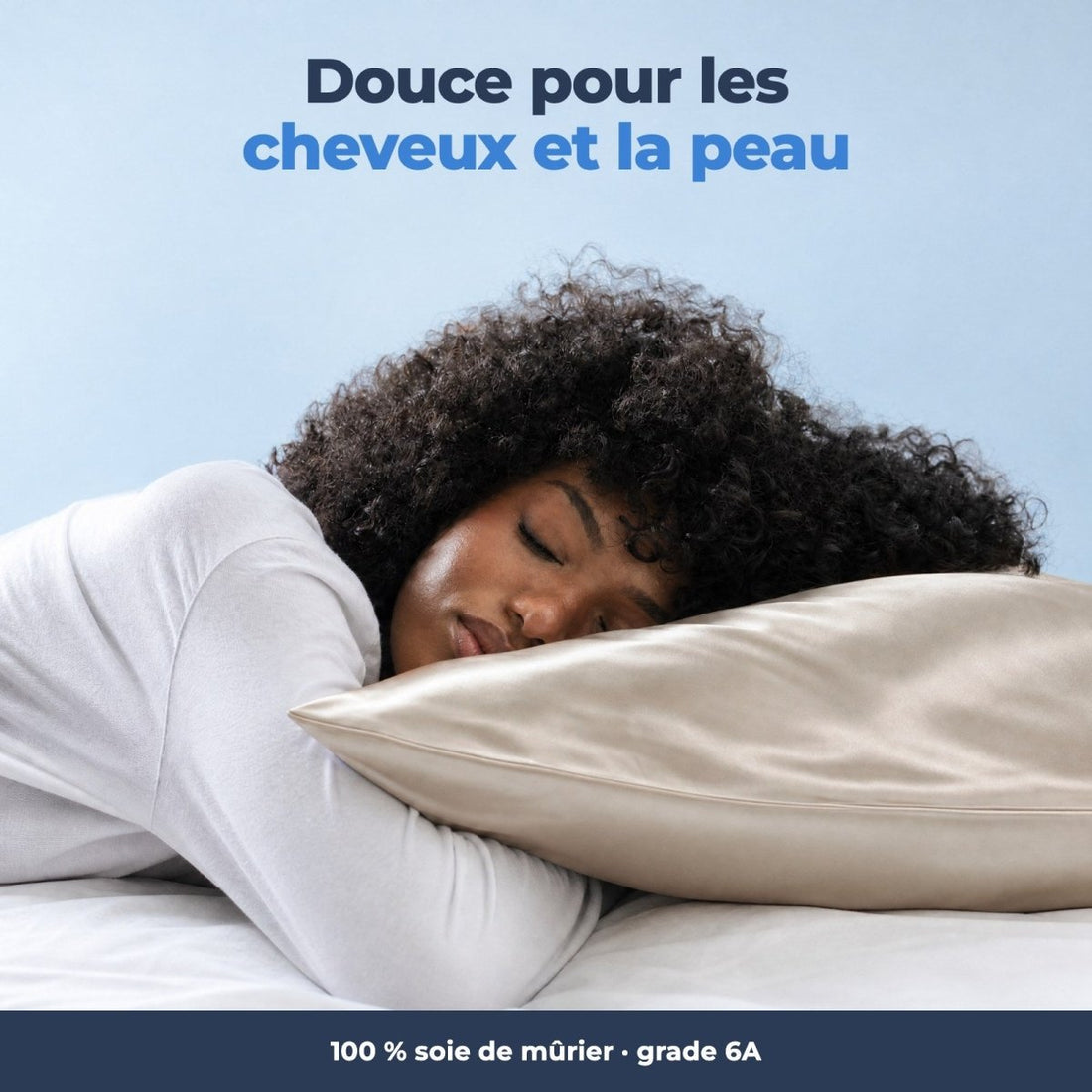 Taie en soie de mûrier Cervi-Zen™ — 22 momme - Cervi-Zen™