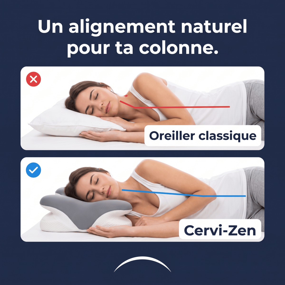 Oreiller Ergonomique Cervi-Zen™ - Cervi-Zen™