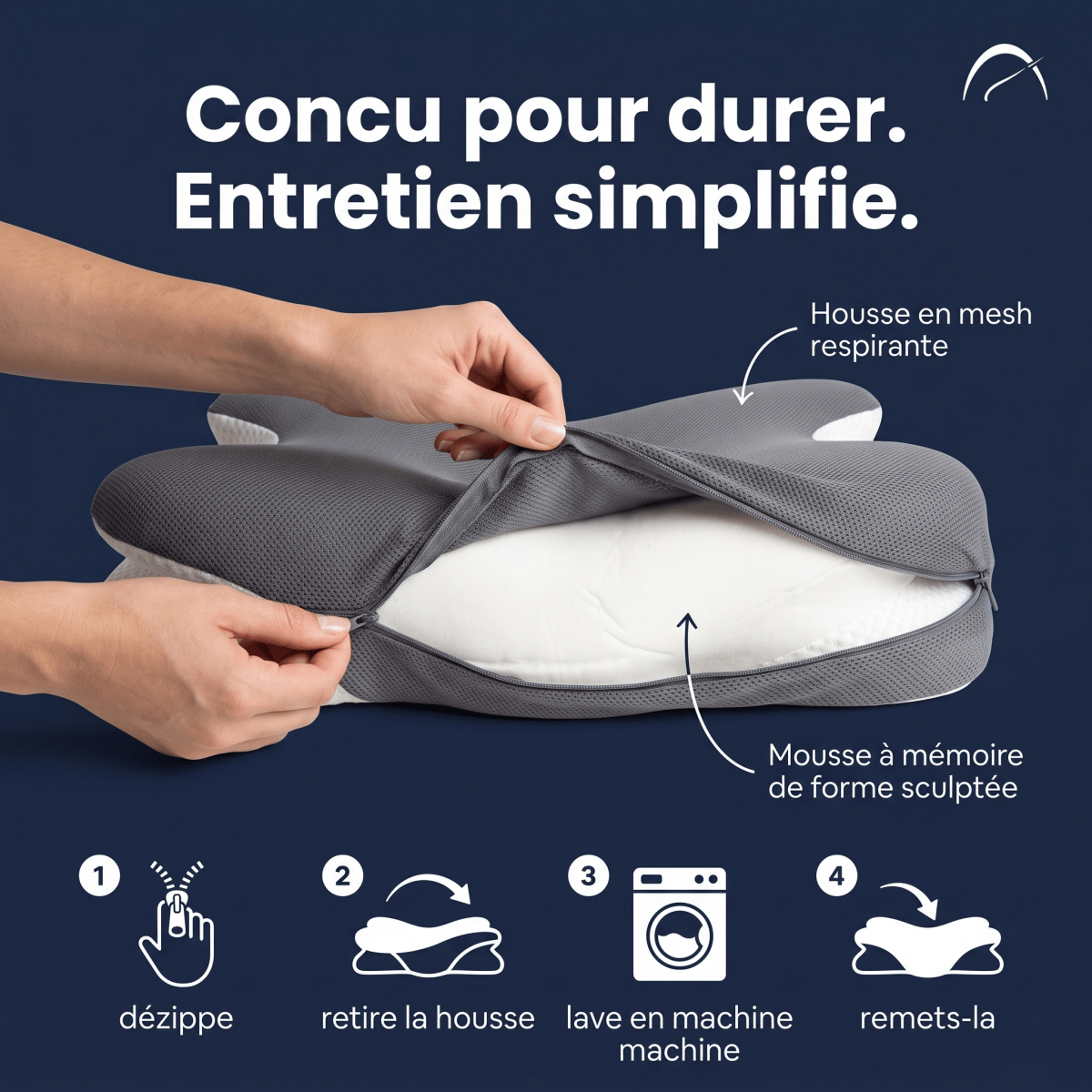 Oreiller Ergonomique Cervi-Zen™ - Cervi-Zen™