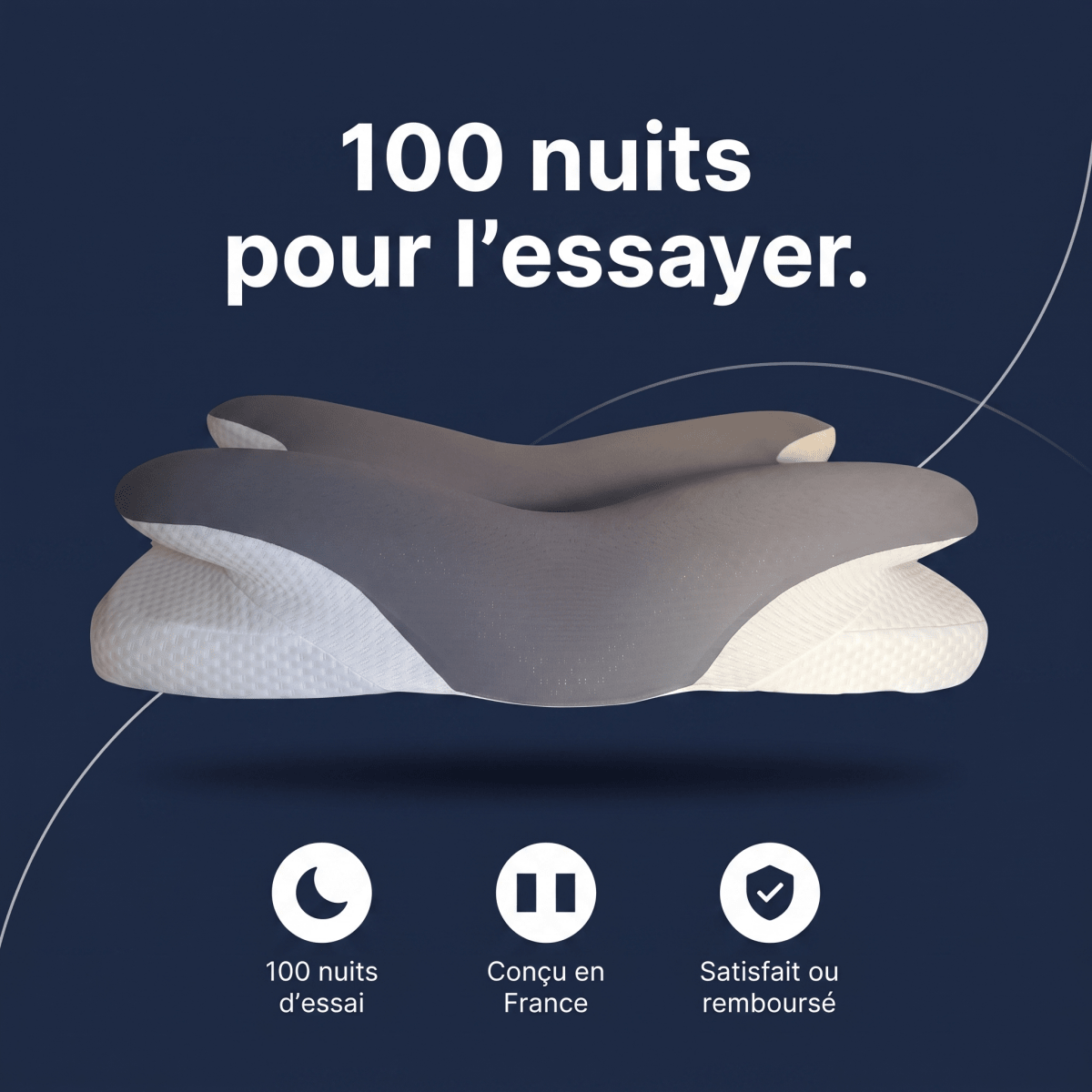 Oreiller Ergonomique Cervi-Zen™ - Cervi-Zen™
