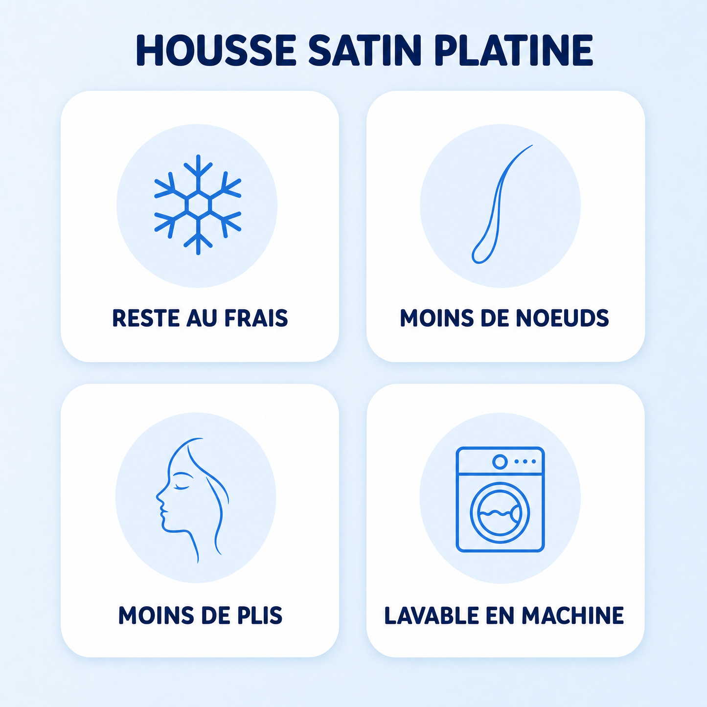 Housse Satin Platine™ — Fibre d'eucalyptus satinée